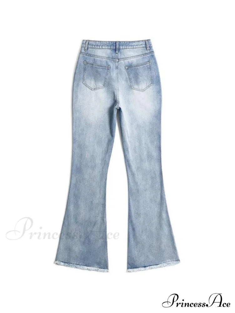 Distressed Halter Graceful Knit Mini Dress Jeans