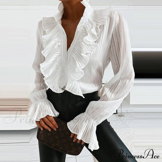 Dorna Women’s Blouse White / S Tops & Blouses