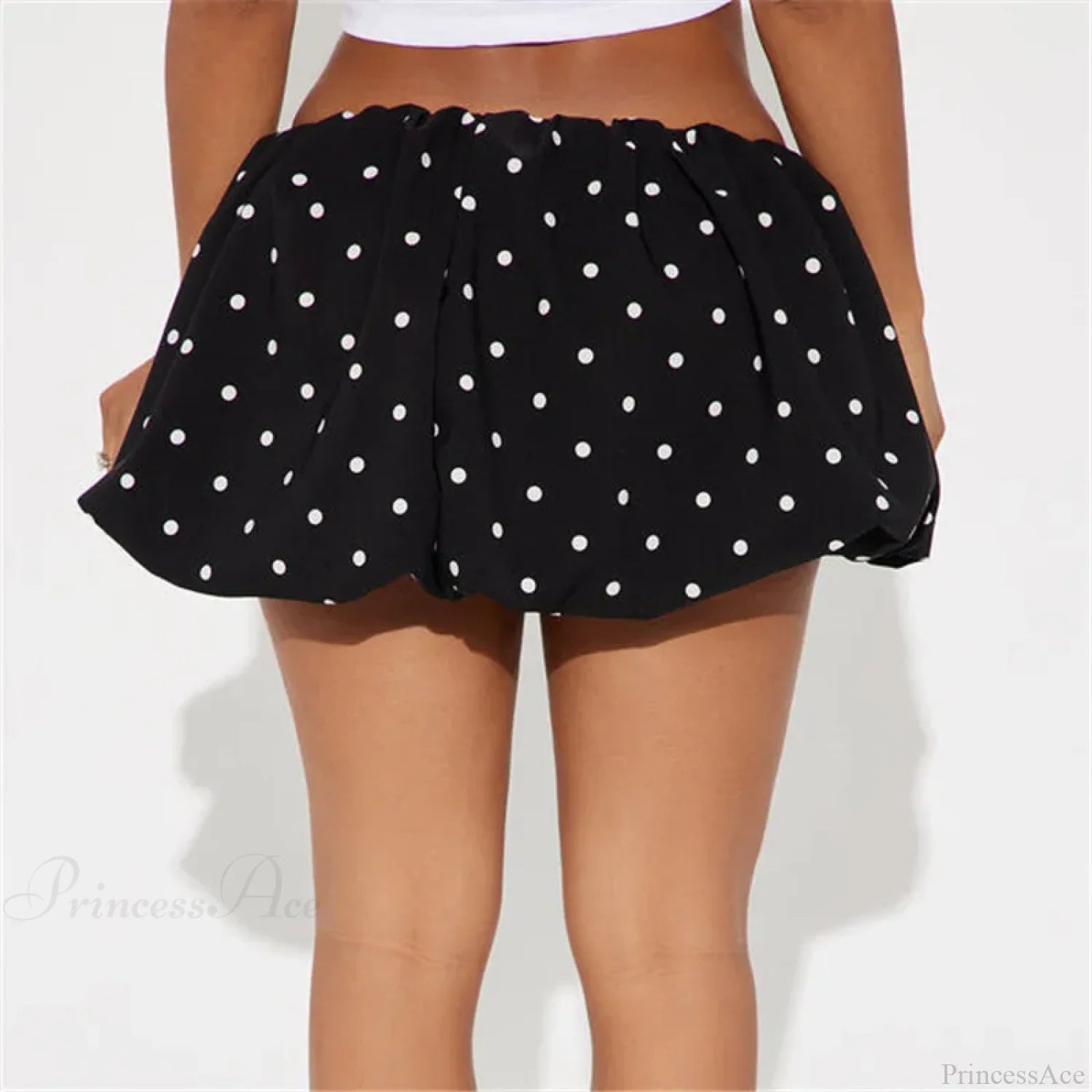 Dot Pattern Low Rise Skirt skirts-250223