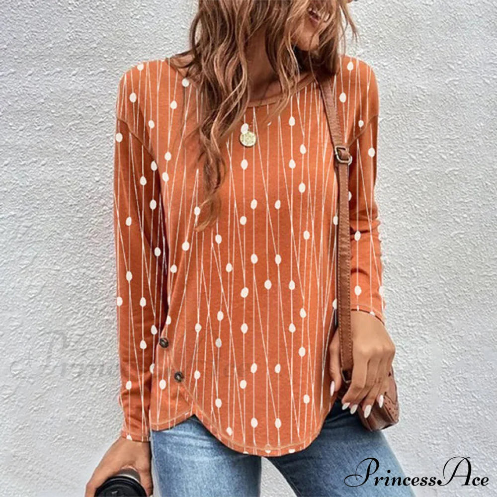 Dot Polka Blouse Blouses