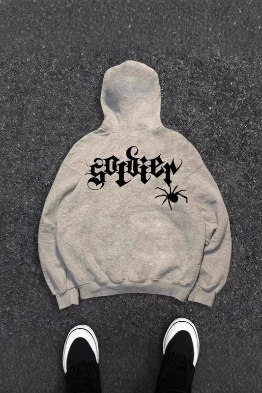 Spider Graphic Heavyweight Pullover Hoodie