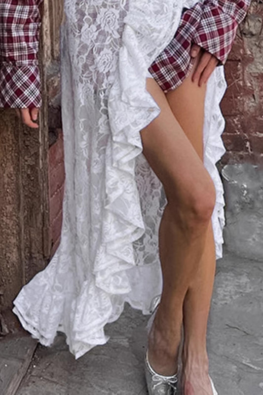 Asymmetric Wrap Skirt