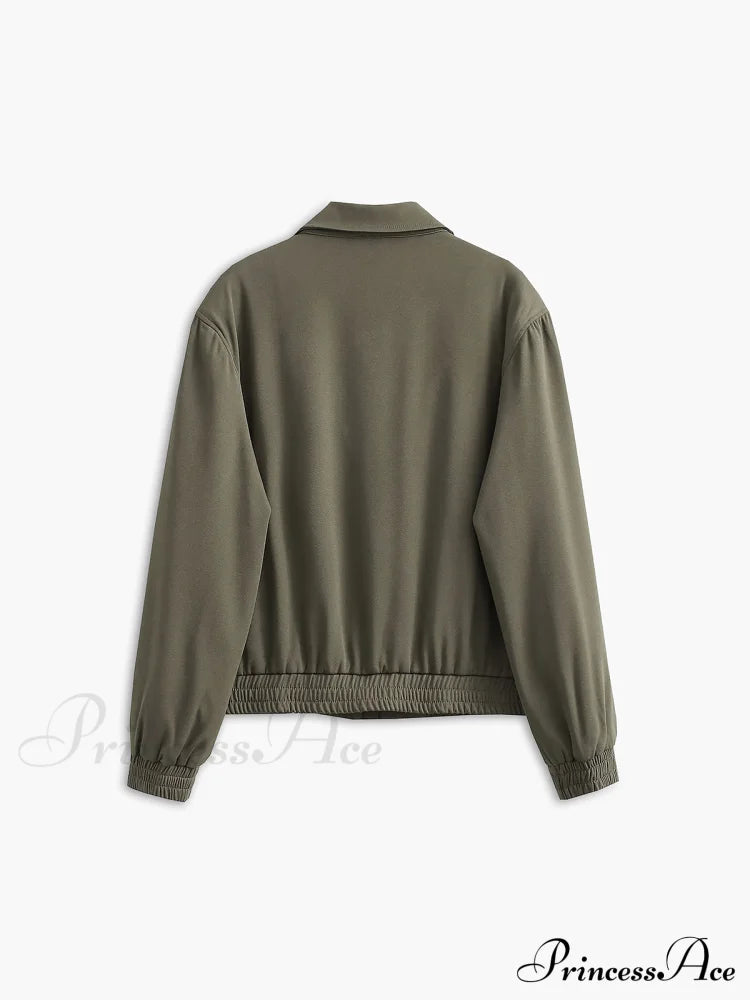 Effortless Charming Bomber Jacket Jackets