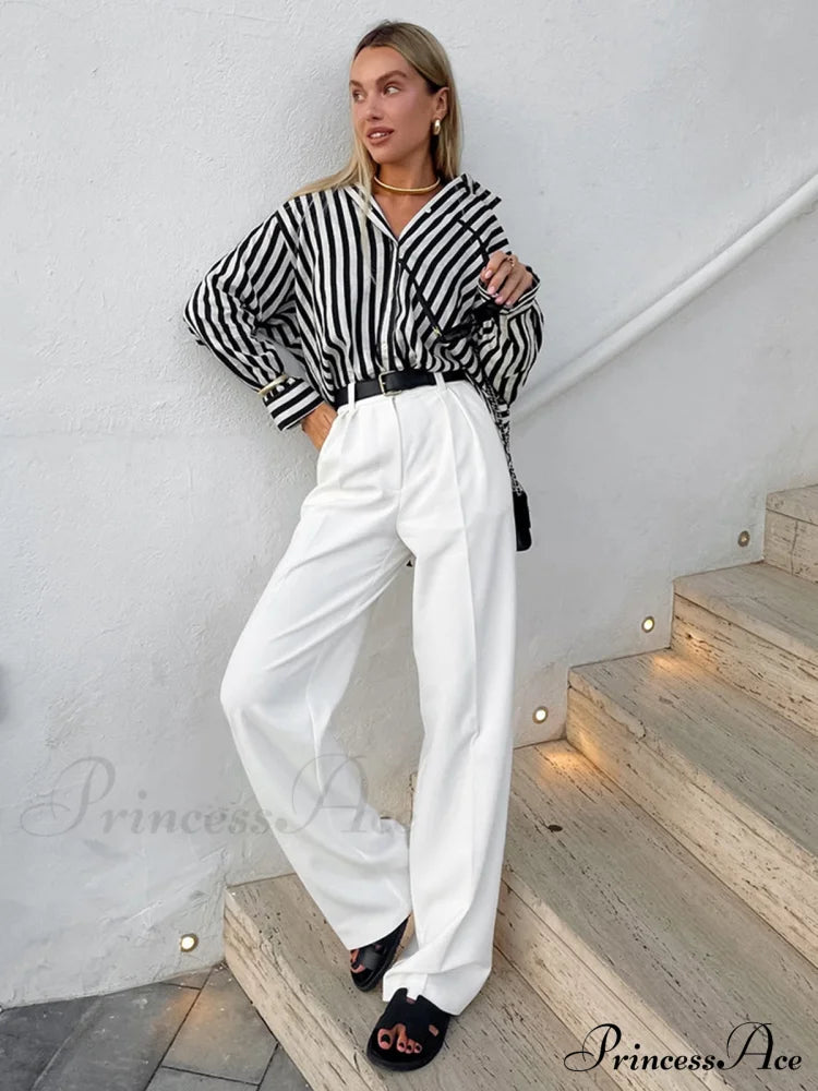 Effortless Charming Pinstripe Shirt Shirts