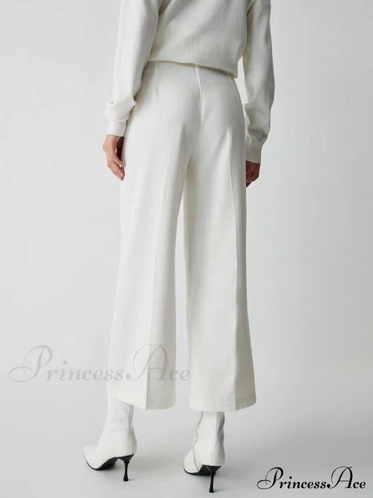 Effortless Wide Graceful Leg Culotte Pants