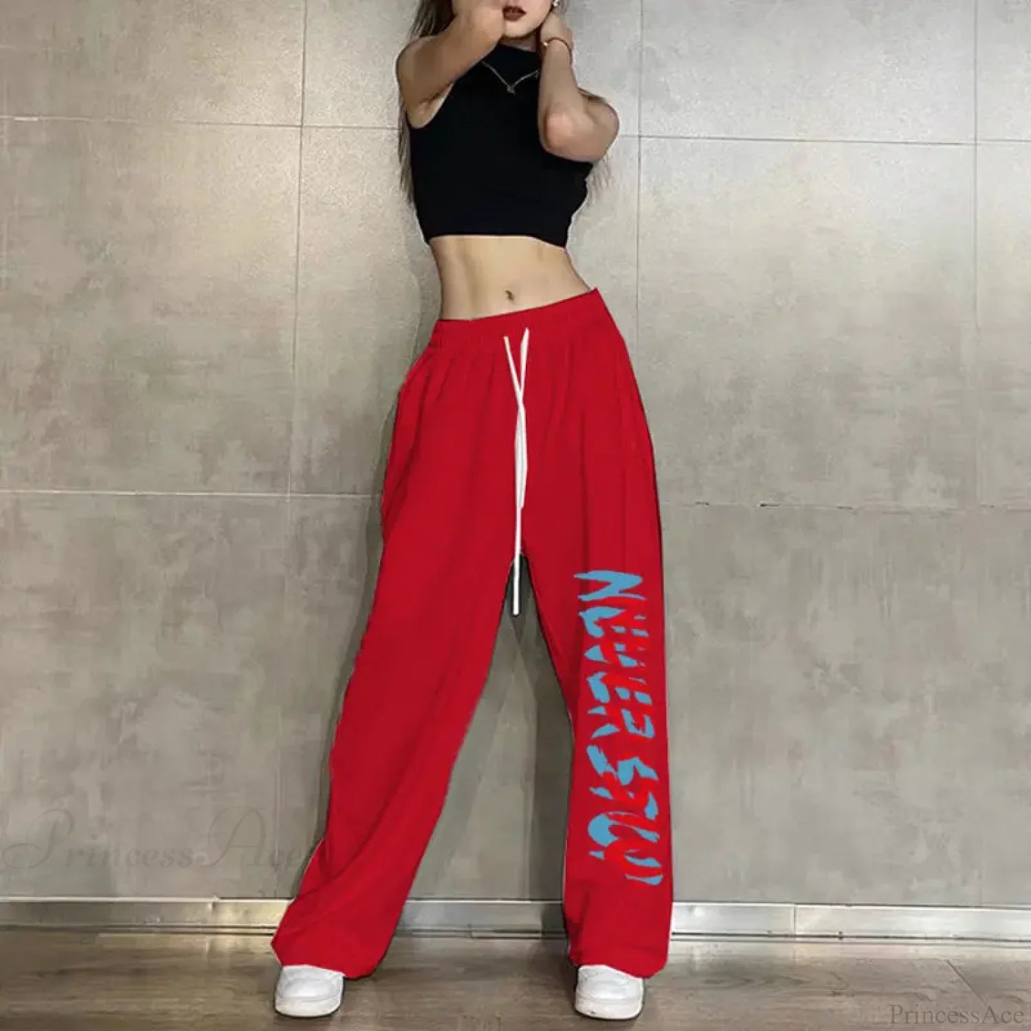 Elastic Waist Casual Jogging Pants 1 Claret / S (40-50KG)