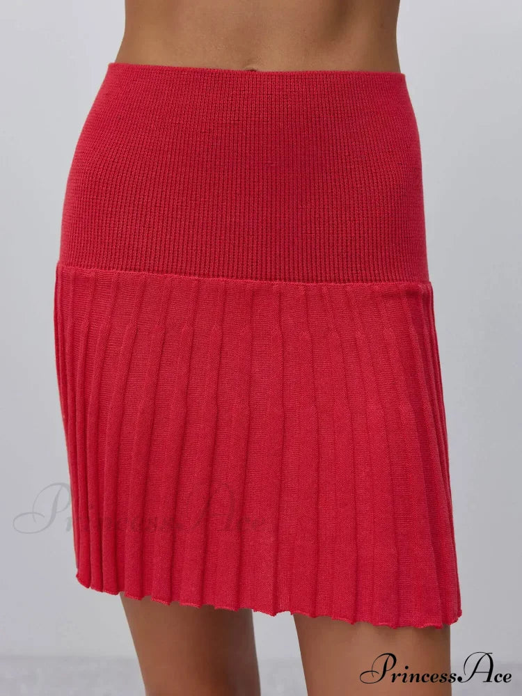 Elegant Backless Sexy Cut Out Long Sleeve Casual Christmas Sweater Red-Skirts / S Sweaters-L