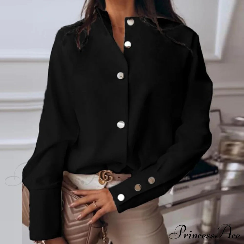 Elegant Bella Blouse Xs / Black Tops & Blouses