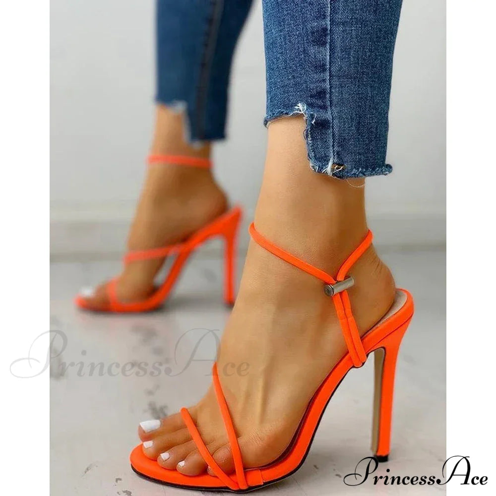 Elegant Cisscross Suede High Heeled Summer Sandals Sexy Femmefashion Thin Heel Party Shoes