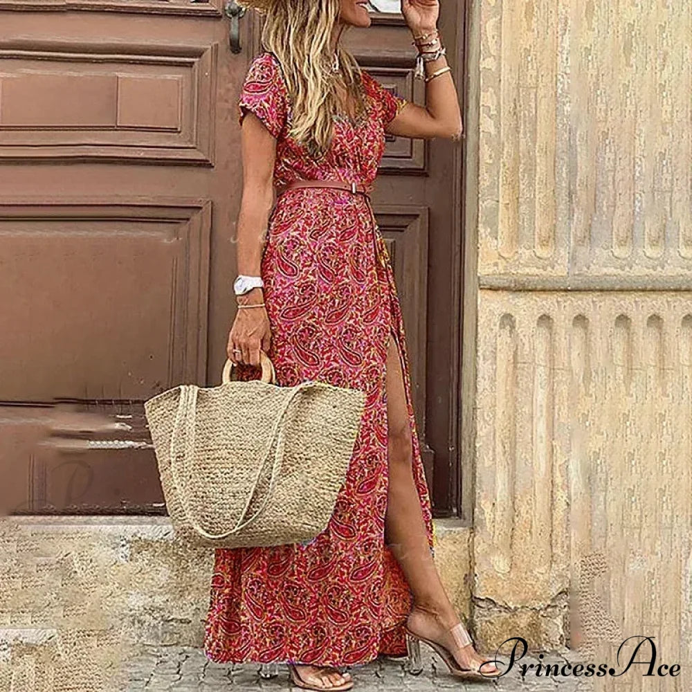 Elegant Evening Summer Long Boho Dress