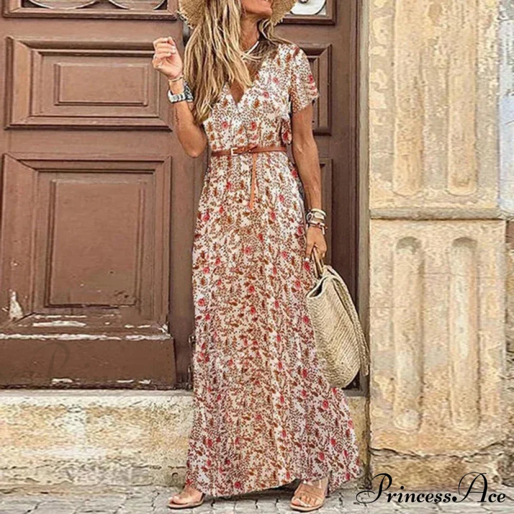 Elegant Evening Summer Long Boho Dress