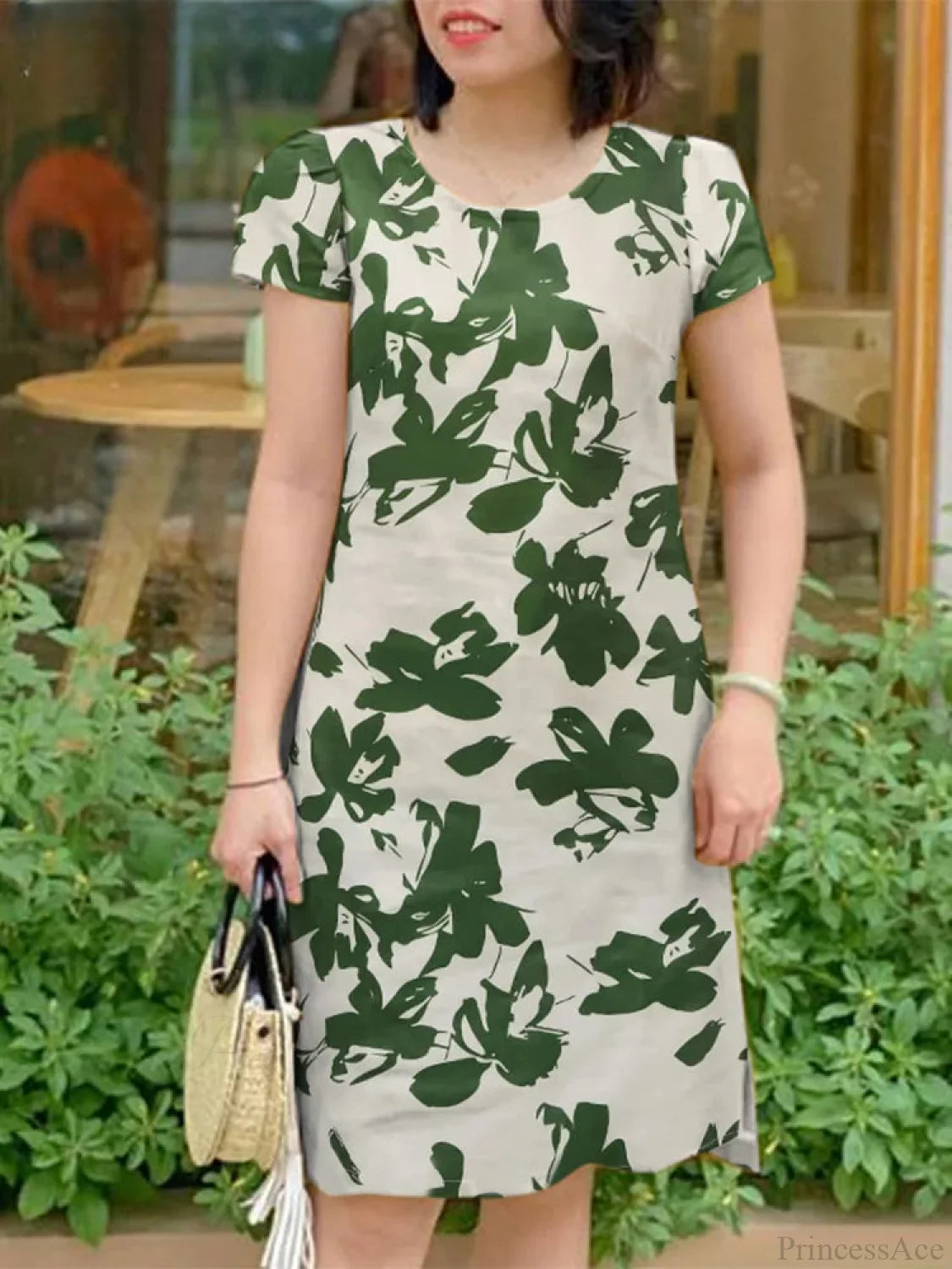 Elegant Floral Sundress Casual Floral Dress oldfloraldress-250126