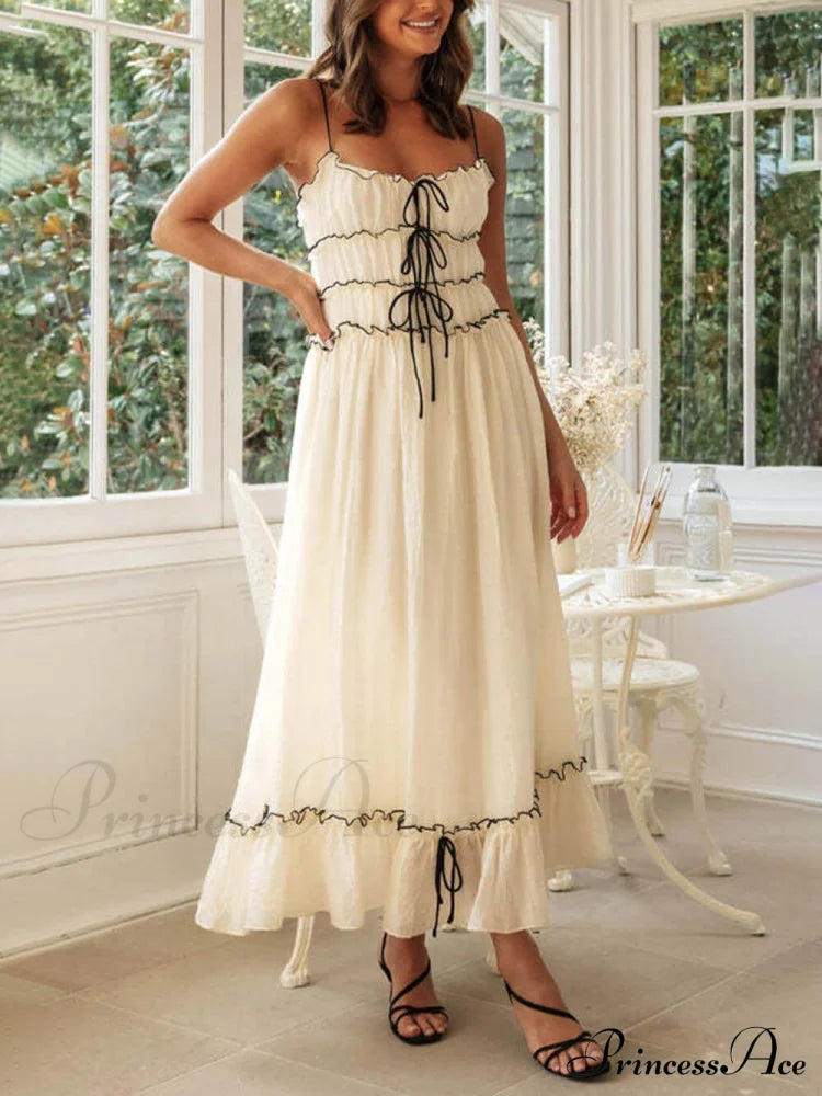 Elegant Off-Shoulder Stylish Strap Patchwork Dress Dresses