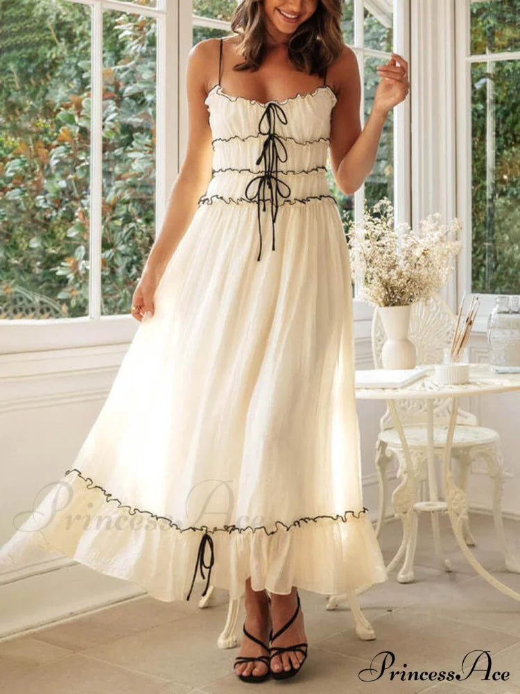 Elegant Off-Shoulder Stylish Strap Patchwork Dress Dresses