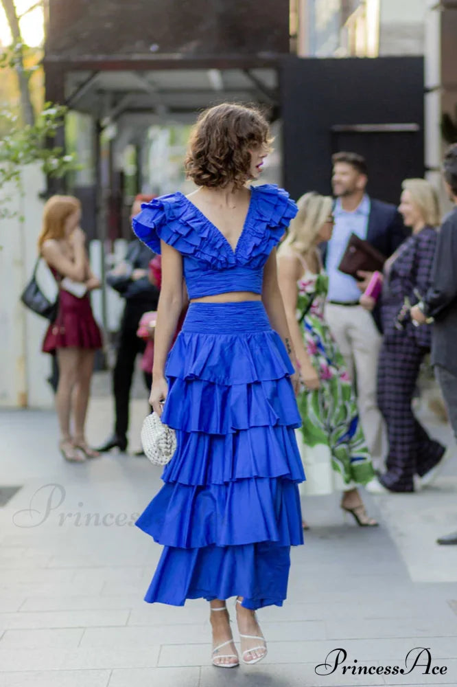 Eleni Tiered Stylish Maxi Skirt Set