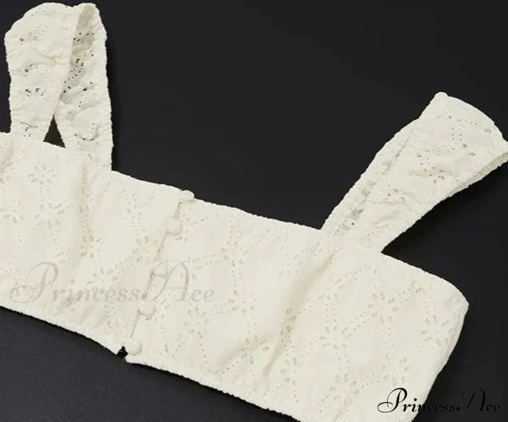 Embroidered Print Bralette Charming And Maxi Skirt Set Long Set