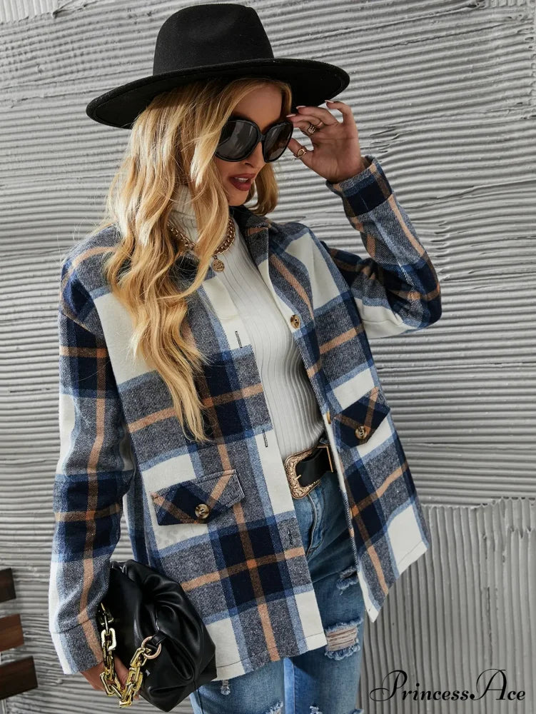 European American Cross-Border Fashionable Elegant Printed Stylish Coat Coats-L