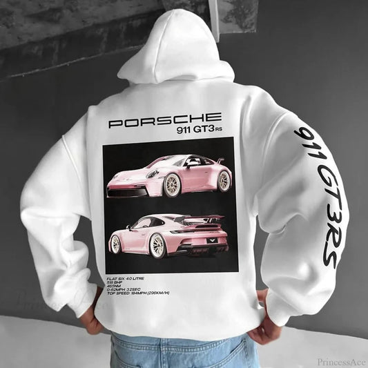 F1 Racing Oversize Hoodie White / S