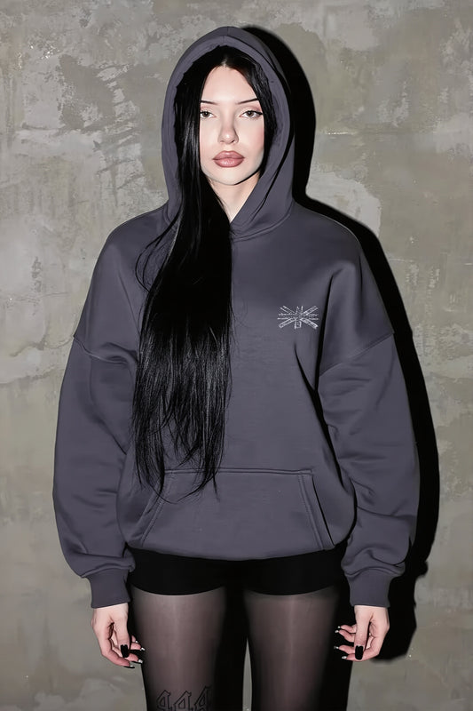 Casual Distressed Union Jack Hoodie