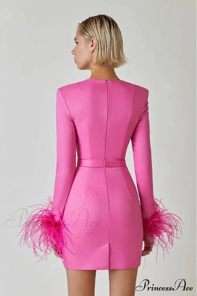 Faina Mini Stylish Dress Pink Dress