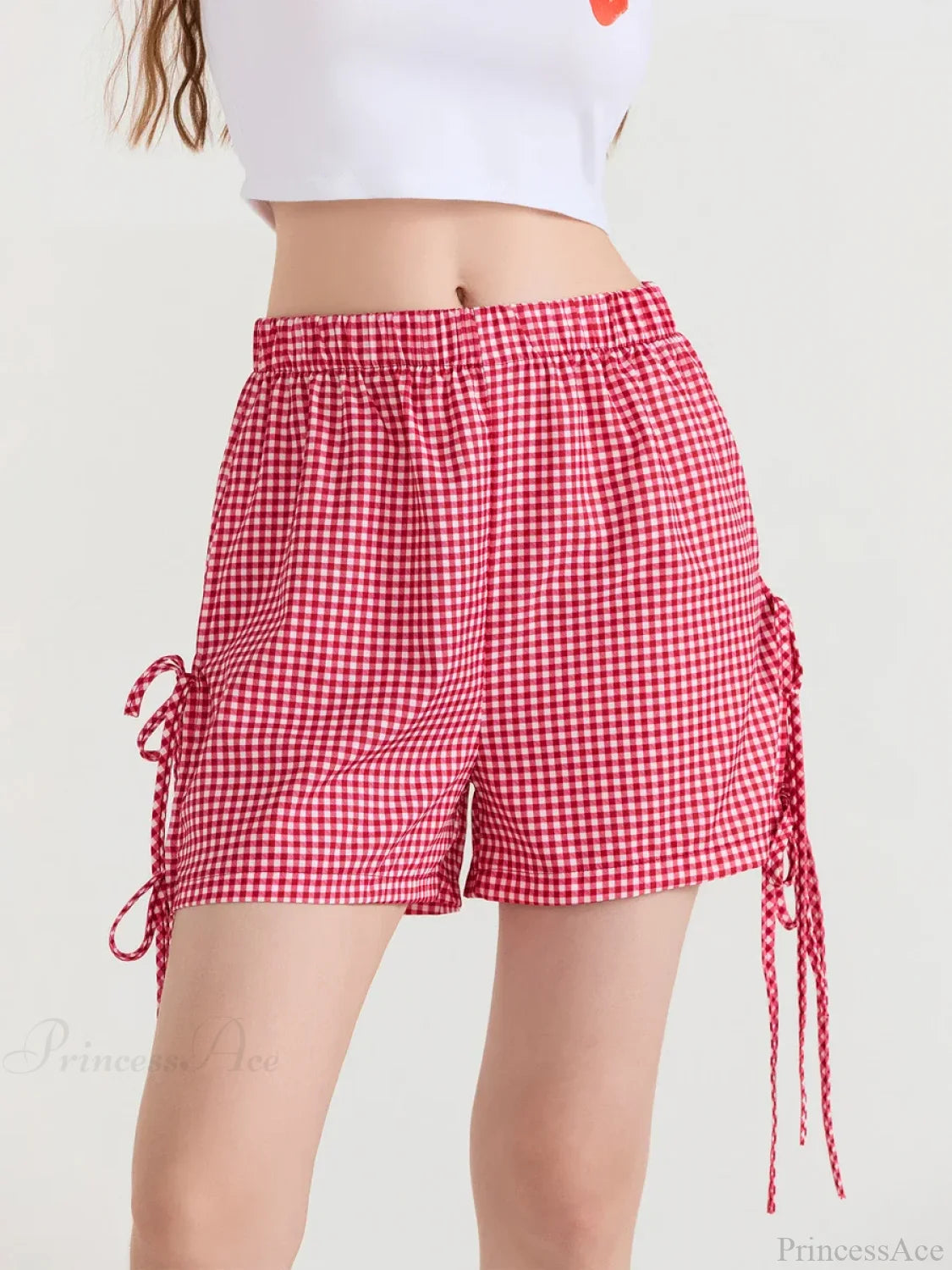 Fairycore Bowknot Loose Lounge Short red / S short-250223