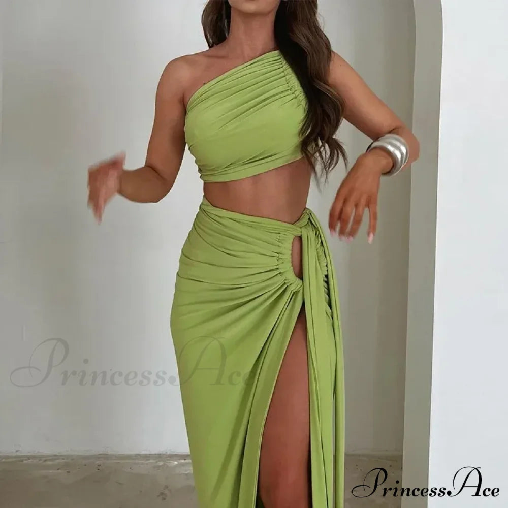 Fashion Asymmetric Sleeveless Maxi Dress