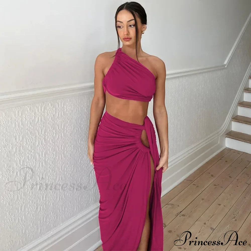 Fashion Asymmetric Sleeveless Maxi Dress