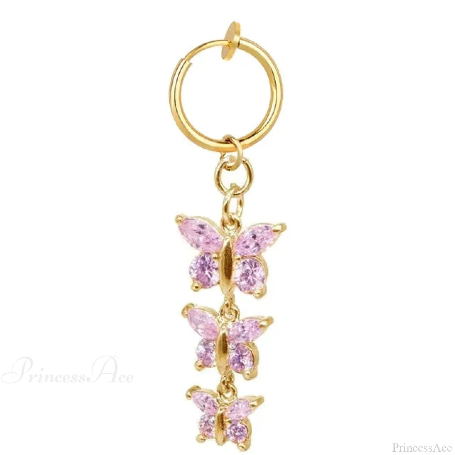 Fashion Butterfly Gothic Fake Belly Ring gold-14