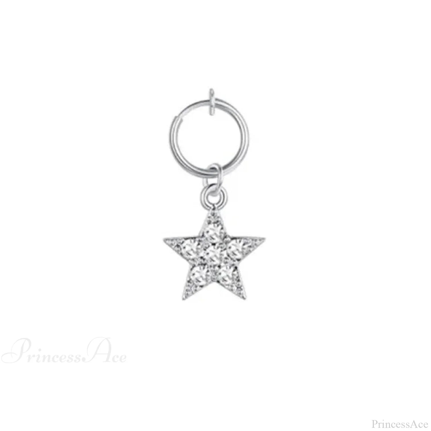 Fashion Butterfly Gothic Fake Belly Ring silver-17