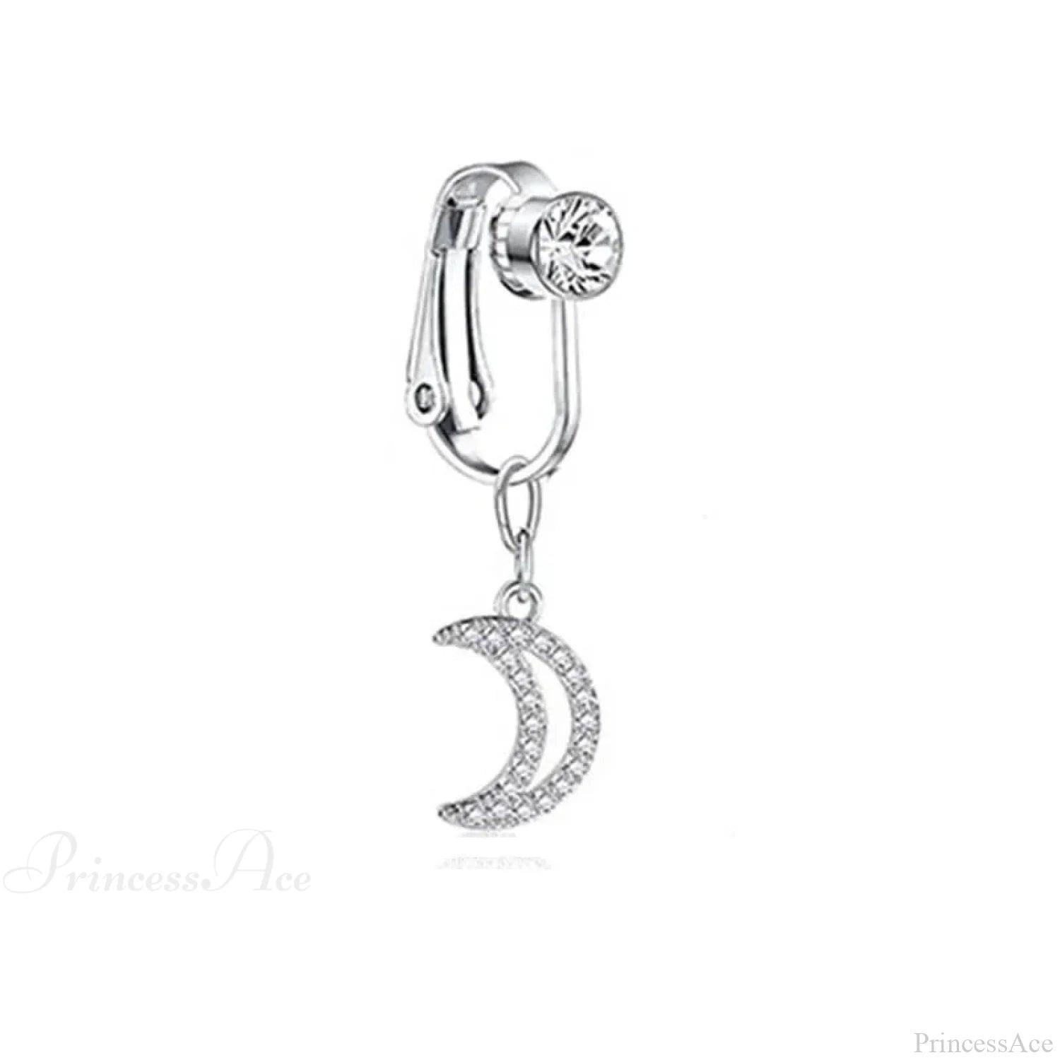 Fashion Butterfly Gothic Fake Belly Ring silver-30