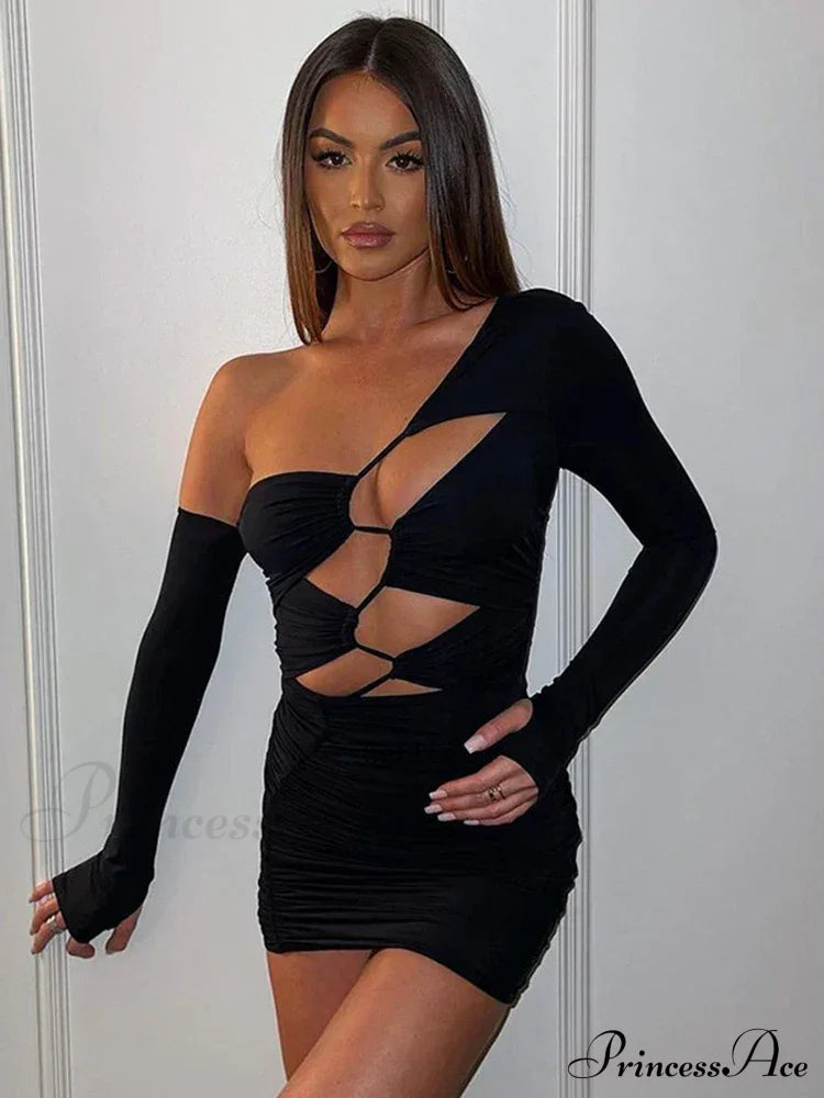 Fashion Cut Out Bandage Club Bodycon Mini Dress