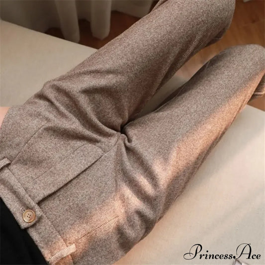 Fashion Office Wear High Waist Harem Pencil Trousers Autumn Winter Pants