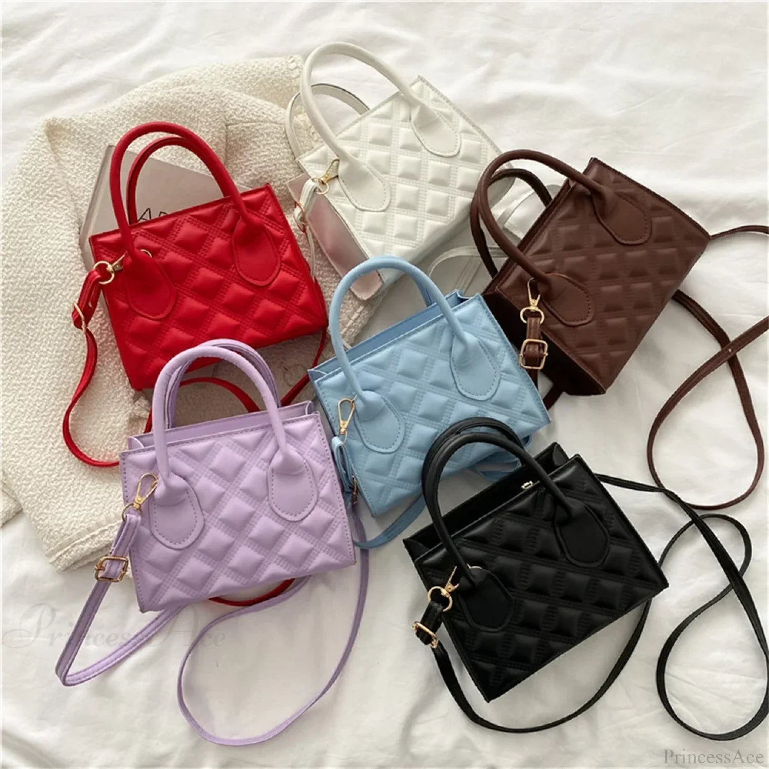 Fashion Retro PU Small Square Crossbody Handbag handbag-250126