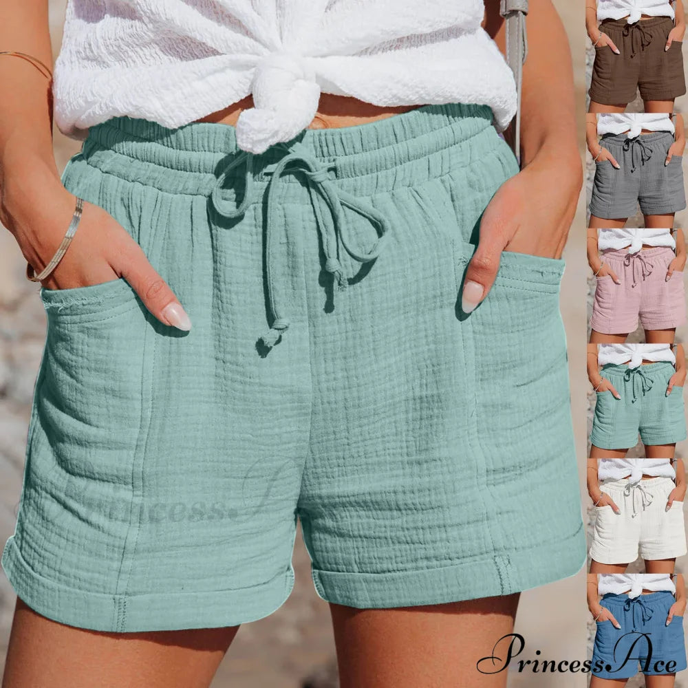 Fashion Straight High Waist Loose Korean Trouser Summer Short