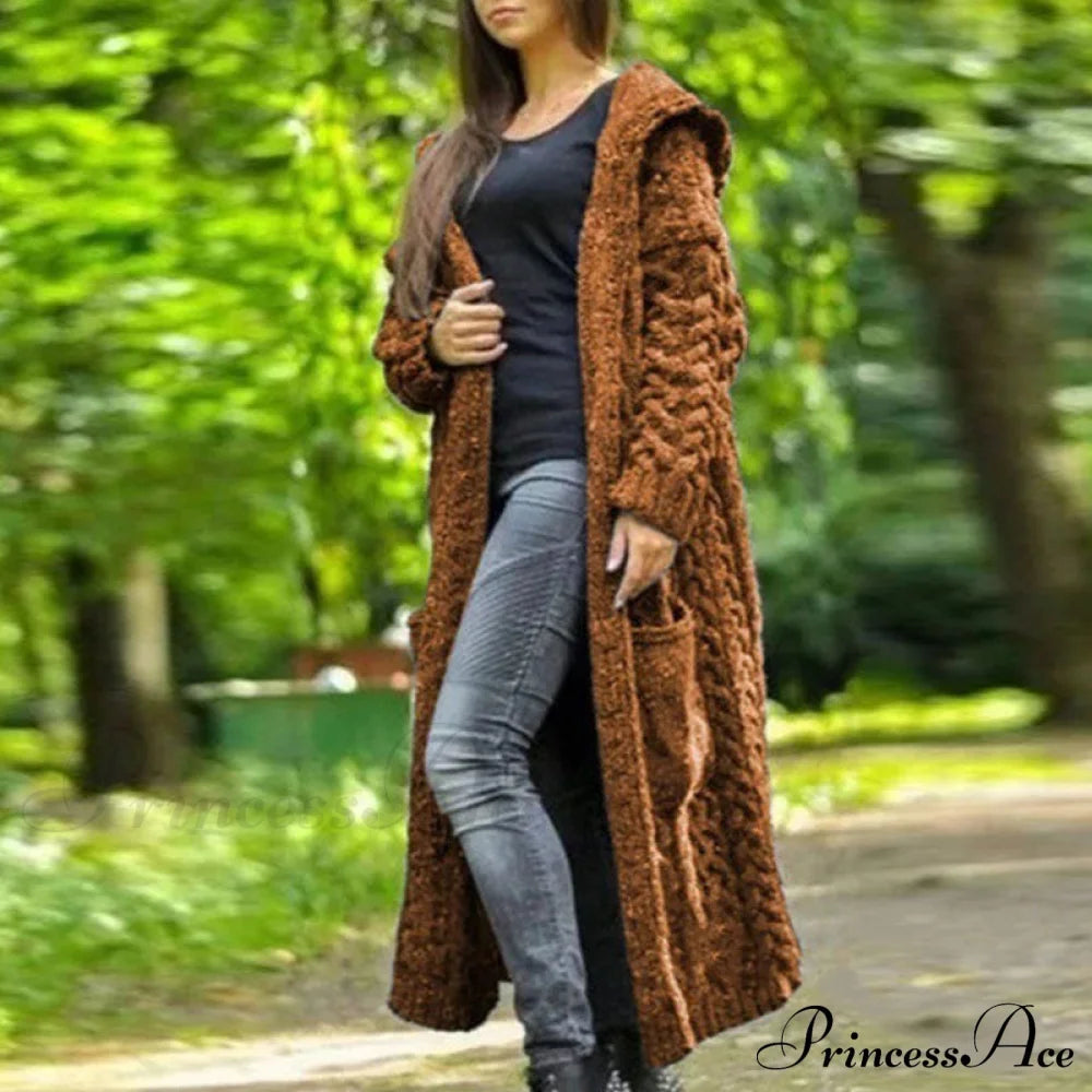 Fashion Women Cardigans Baggy Long Coat Chunky Knitted Sweater