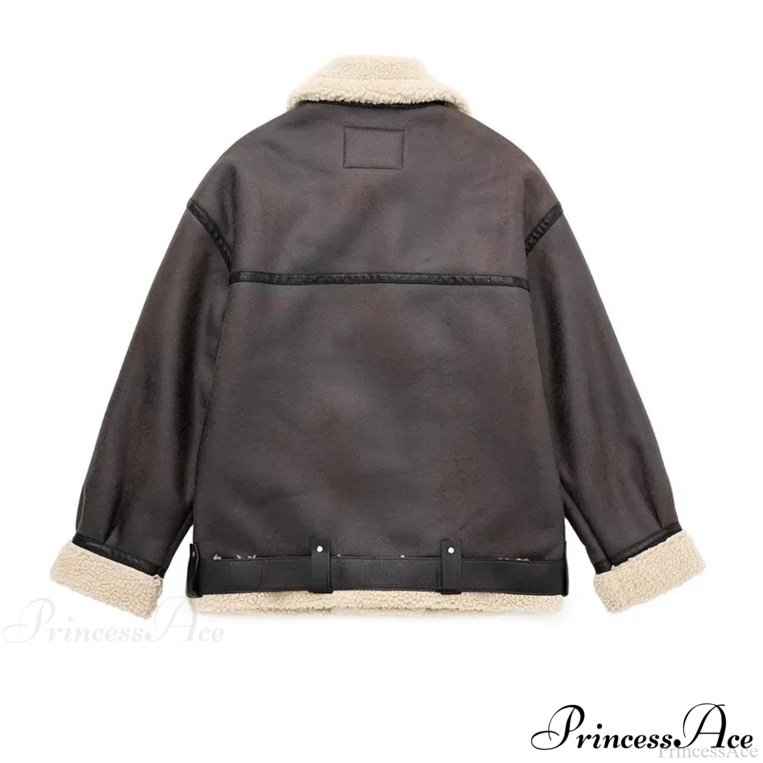 Faux Fur Stylish Double-sided Zipper Jacket