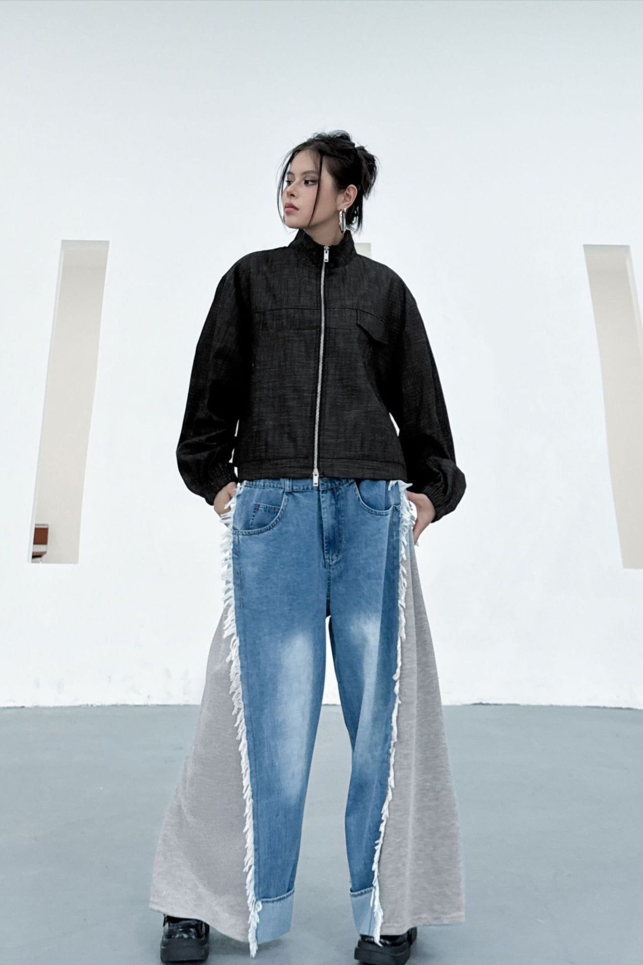 Denim Workwear Lapel Jacket