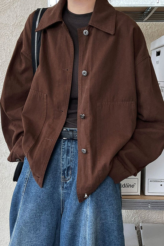 Utility Lapel Fleece Jacket