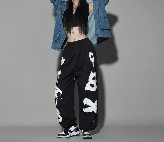 Loose Hip Hop Letter Dance Pants