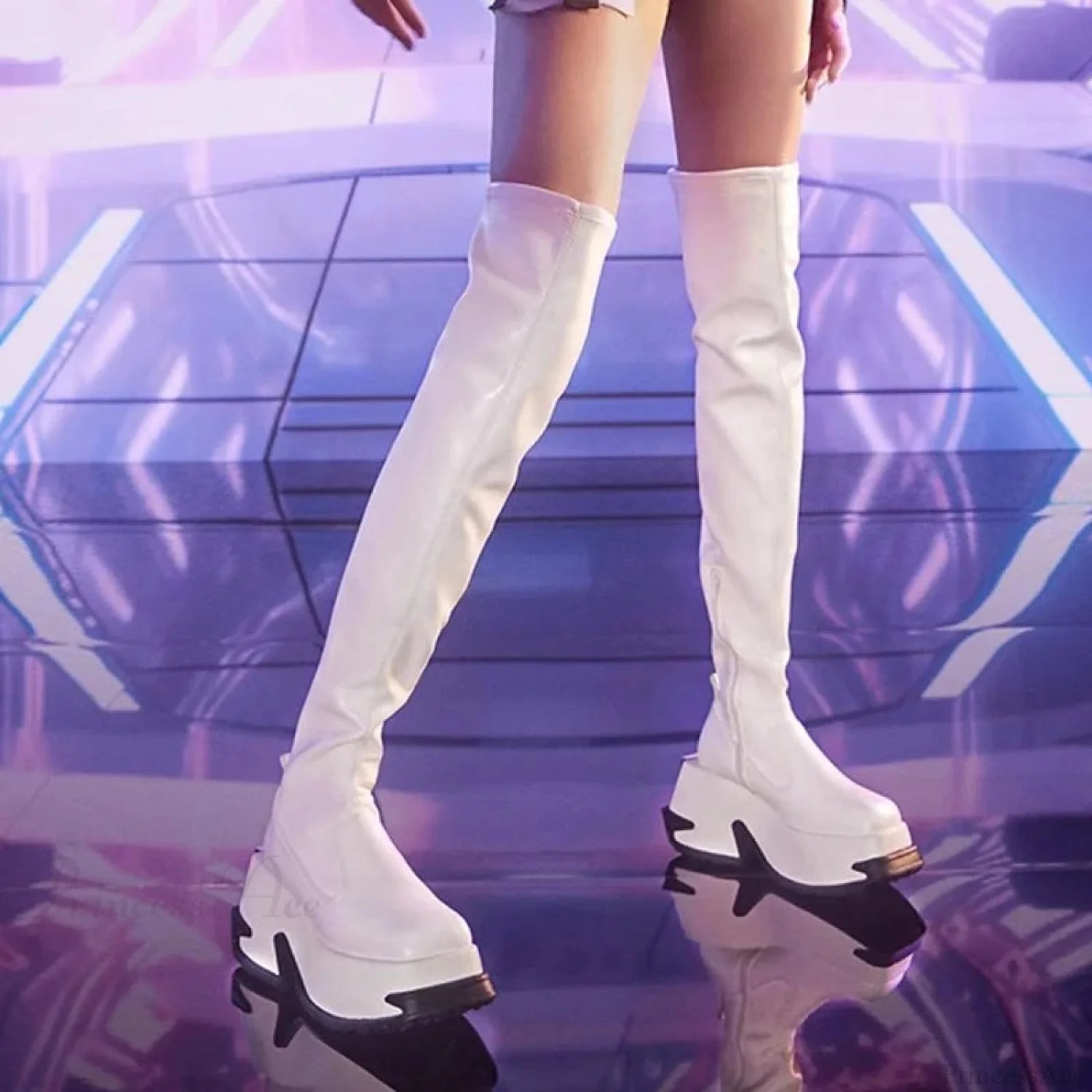 Females Punk 10 CM Platform Chunky Gothic Boot