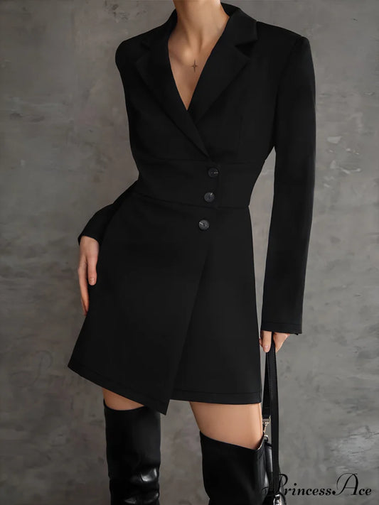 First Choice Blazer Trendy Long Sleeve Short Dress Coats-L