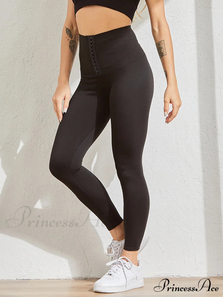 Fitness High Waist Leggings Black / S