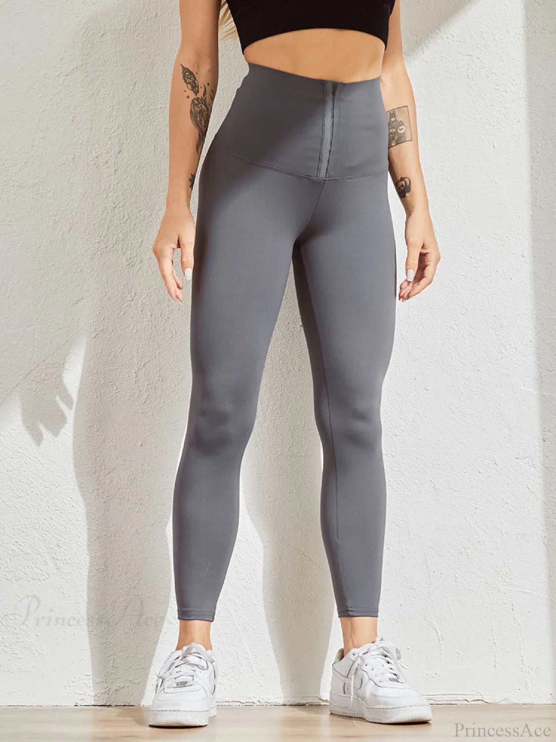 Fitness High Waist Leggings Gray / S