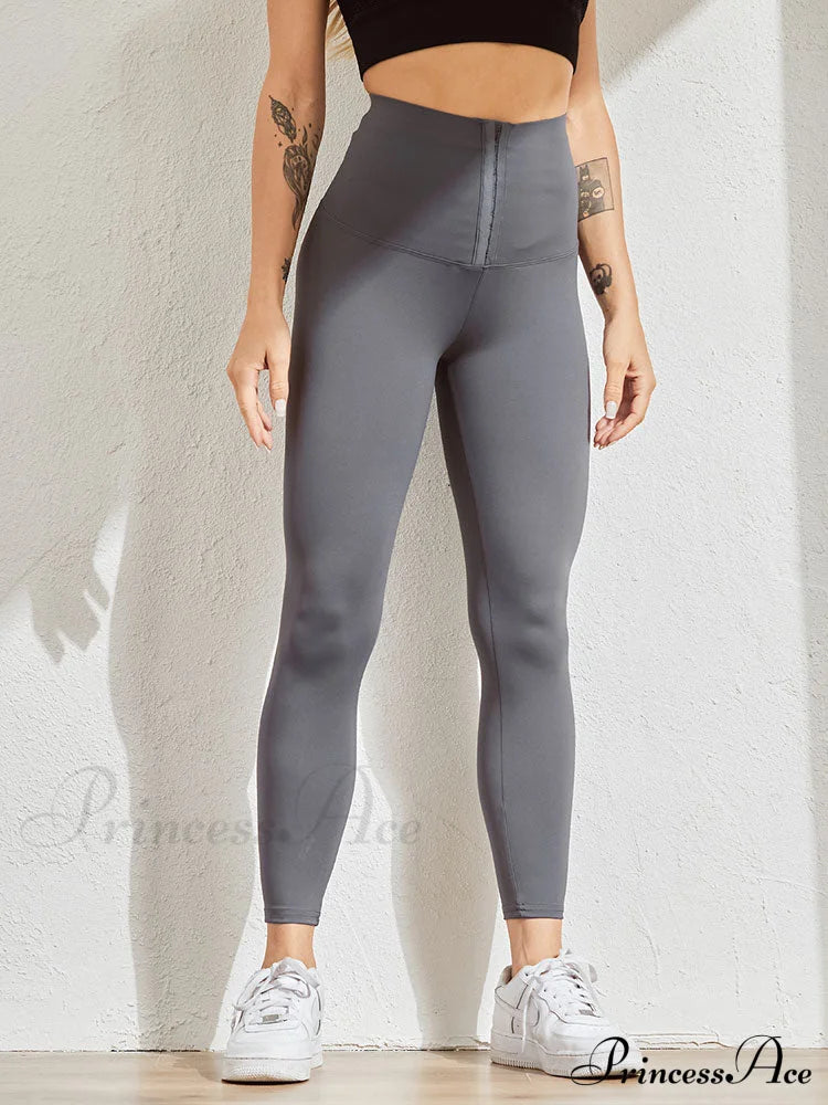 Fitness High Waist Leggings Gray / S