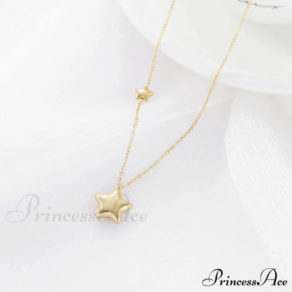 Five-Pointed Star Stainless Steel Clavicle Necklace