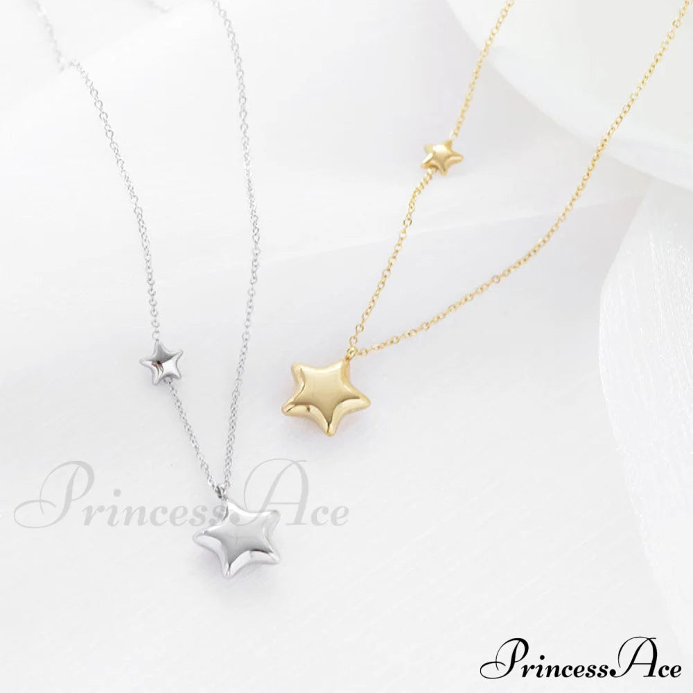 Five-Pointed Star Stainless Steel Clavicle Necklace