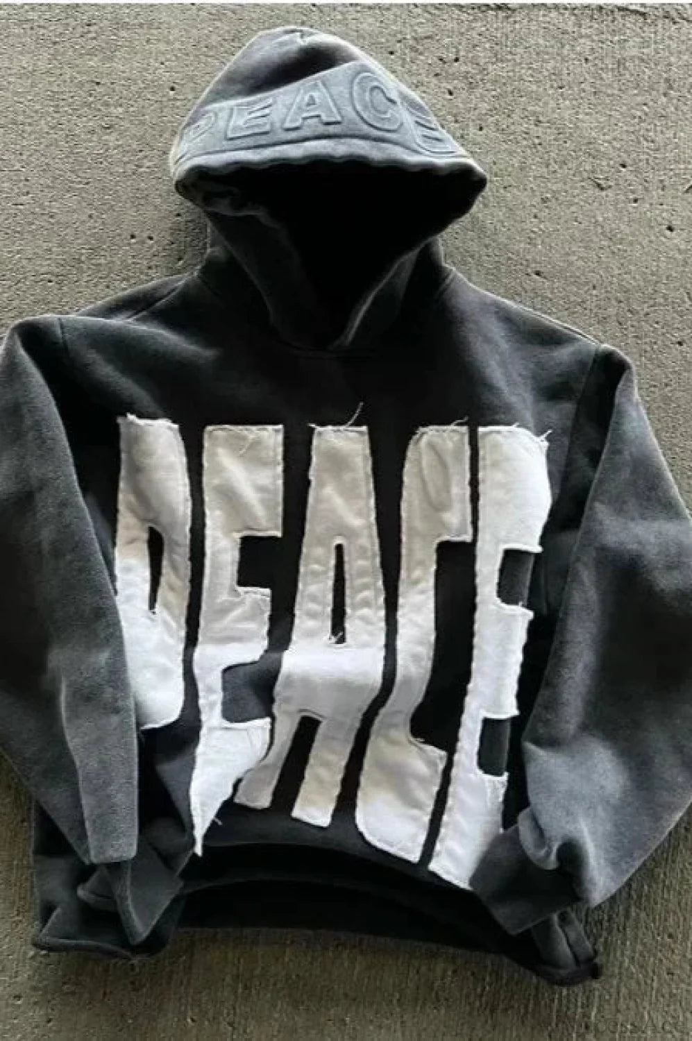 Flash Diamond Oversized Hoodie Black 3 / M