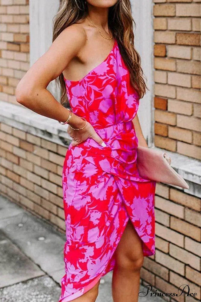 Floral Printed Graceful Wrap Maxi Dress Dresses