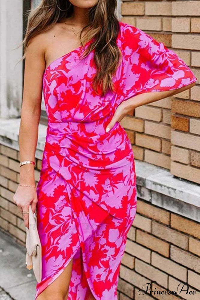 Floral Printed Graceful Wrap Maxi Dress Dresses