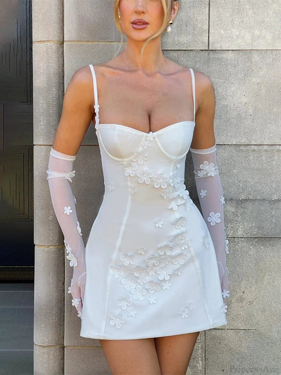 Floral Slim Bodycon A-line Vacation Dress vacationdress-250223